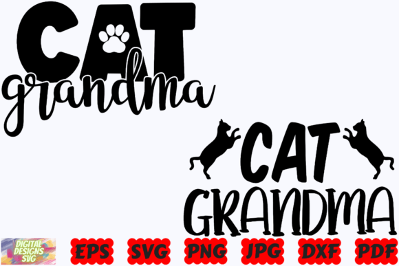 Cat Grandma SVG: Fresh Graphics for Crafts & Blogs