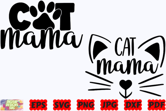 Cat Mama SVG: A Fresh Graphics & Crafts Asset