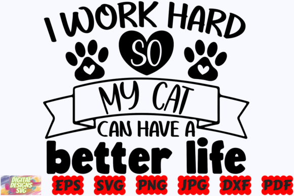 Cat SVG Graphics for Crafts & Branding