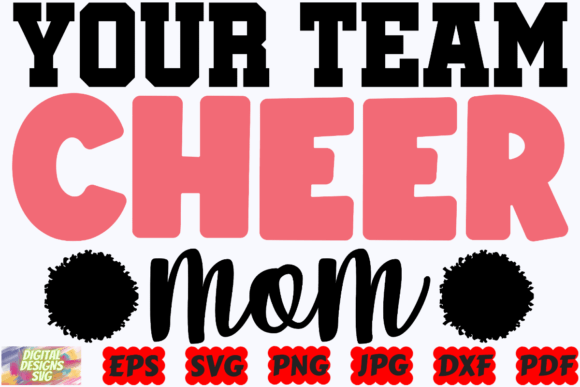 Cheer Mom SVG: Graphics for Crafts & Business