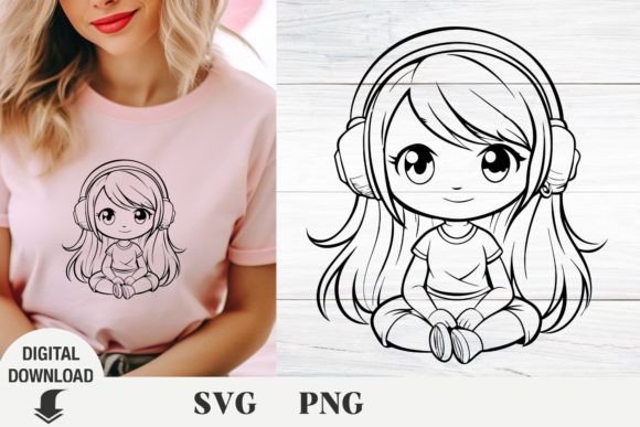 Cute Girl & Mom SVGs for Crafts and Graphics
