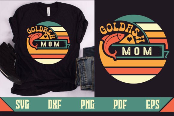 Goldfish Mom SVG: Graphics for Crafts & Branding