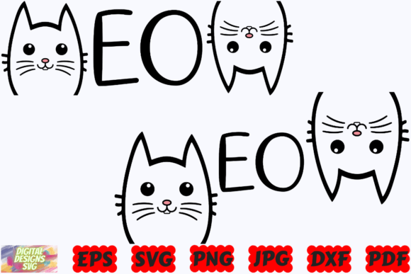 Meow SVG Cat Mom Pet Graphics for Crafts