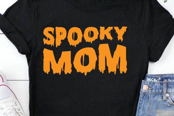Retro Halloween Spooky Mom SVG: Graphics for Crafts