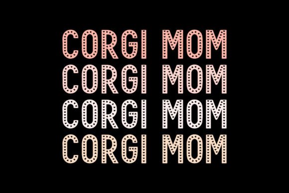Retro Vintage Corgi Mom: Graphics for Crafts