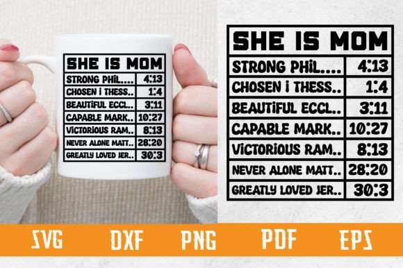 She is Mom SVG Design for Crafts and Graphics