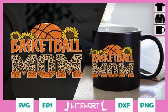 Sunflower Basketball Mom SVG: Graphics for Crafts